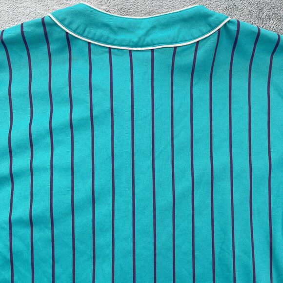 Odd Future Tyler the Creator Baseball Jersey Mens Medium Blue Pinstripe Hip-Hop - Picture 8 of 15